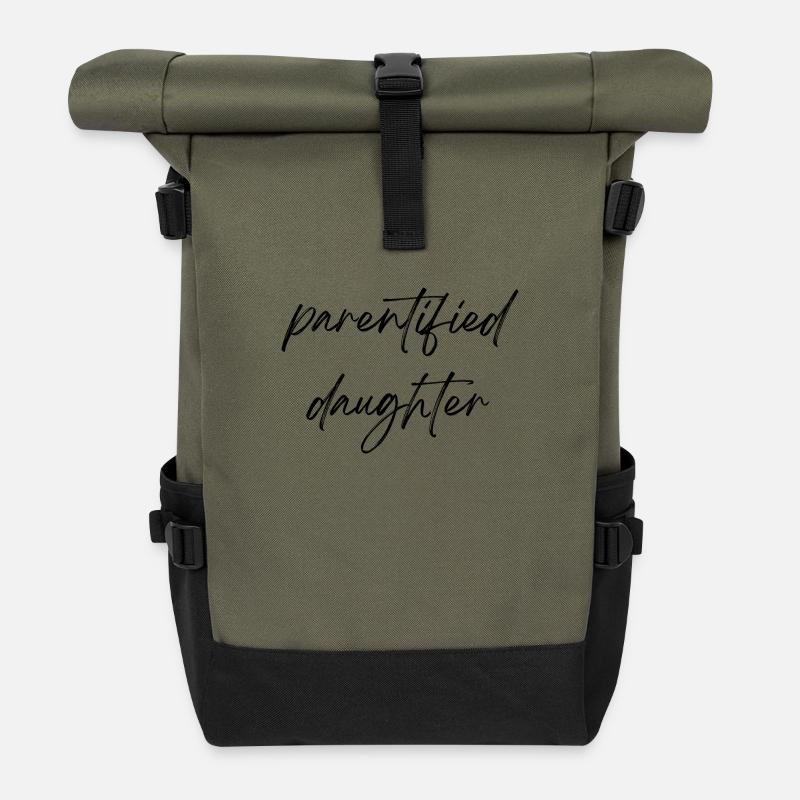 Elterntochter - Rolltop Rucksack - Olive/Schwarz