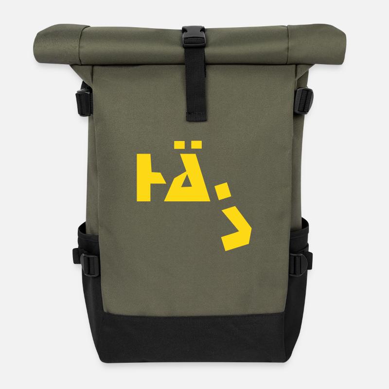 Hä? - Rolltop Rucksack - Olive/Schwarz