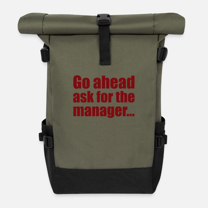 Manager - Roll Top Backpack - olive/black