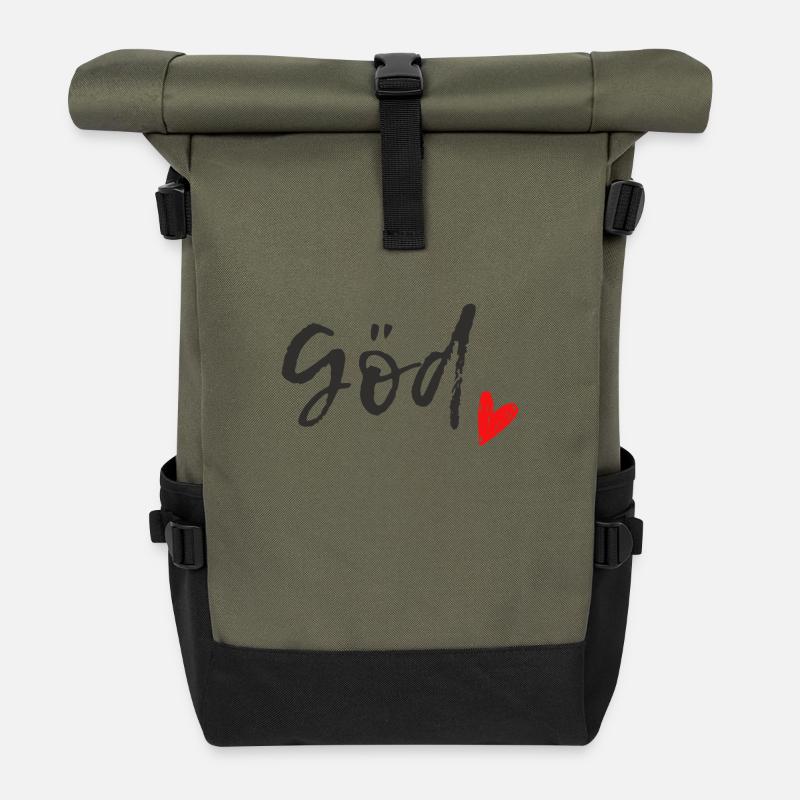 Göd - Rolltop Rucksack - Olive/Schwarz