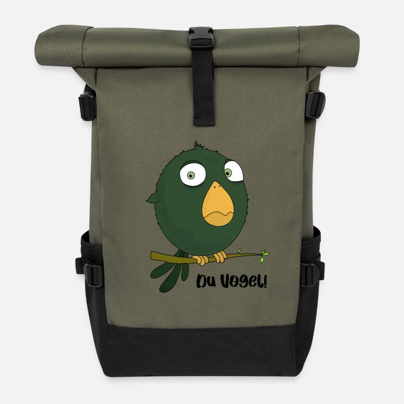 Du Vogel - Rolltop Rucksack - Olive/Schwarz