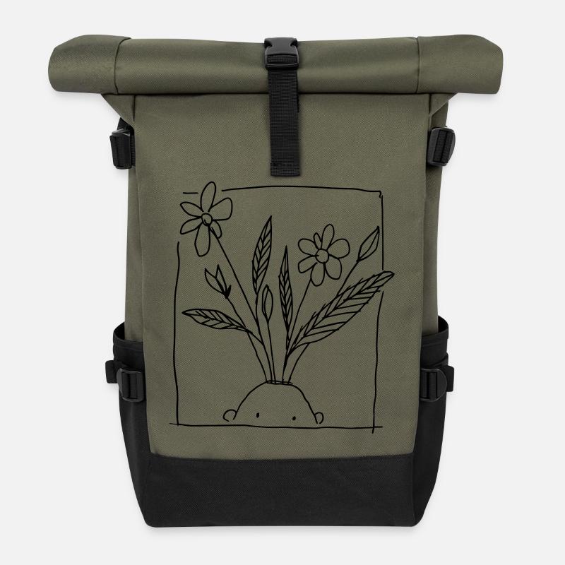 Growing / Wachsen - Rolltop Rucksack - Olive/Schwarz