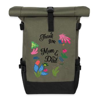Danke - Rolltop Rucksack - Olive/Schwarz - Vorne