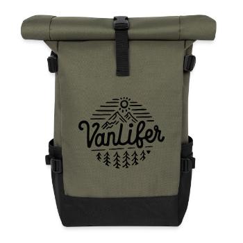Vanlifer van life - Roll Top Backpack - olive/black - Front