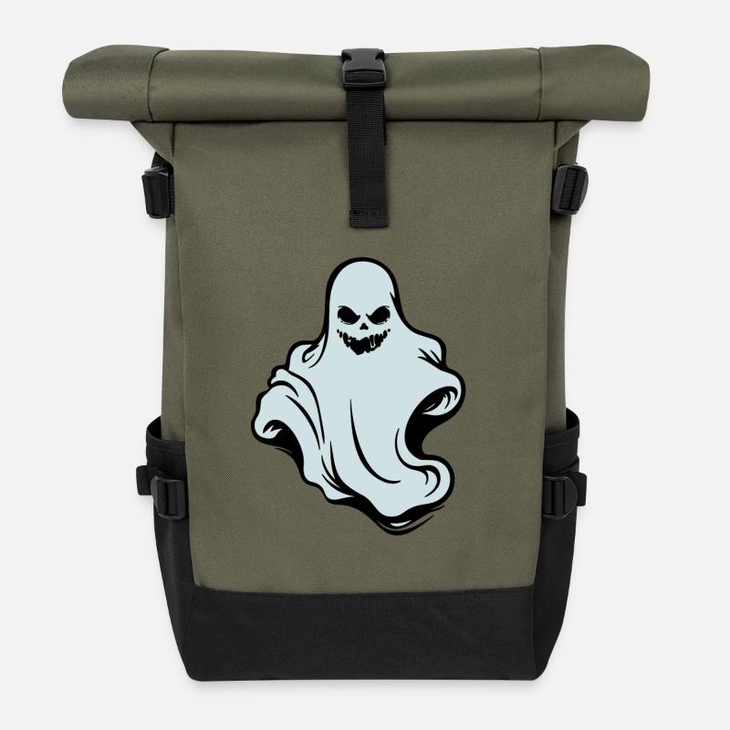 Der Geist - the ghost - Roll Top Backpack - olive/black