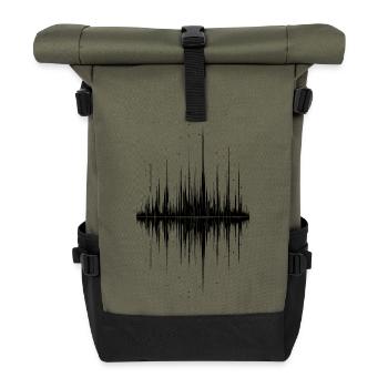 Onde sonore - Sac à dos roll top - olive/noir - Devant