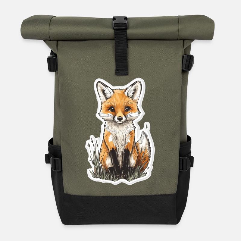 Fuchs - Rolltop Rucksack - Olive/Schwarz
