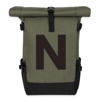 N - Roll Top Backpack - olive/black - Front