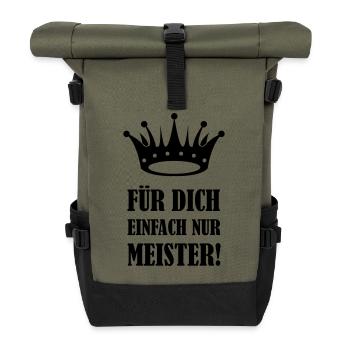 For you, simply master - Roll Top Backpack - olive/black - Front
