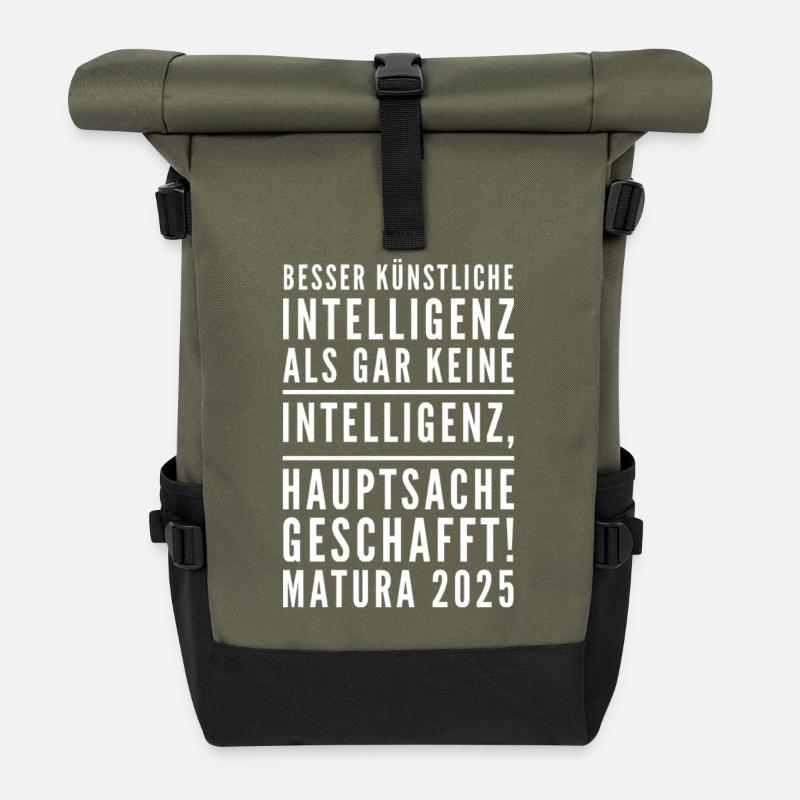Matura 2025 - Rolltop Rucksack - Olive/Schwarz