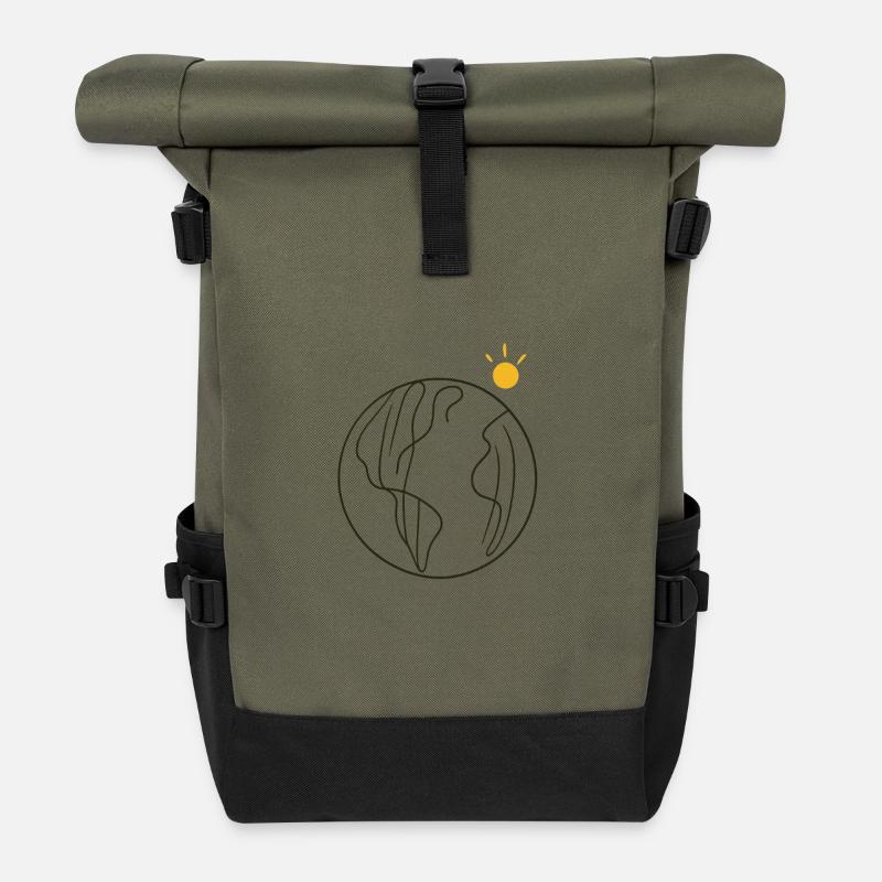 Erde - Rolltop Rucksack - Olive/Schwarz