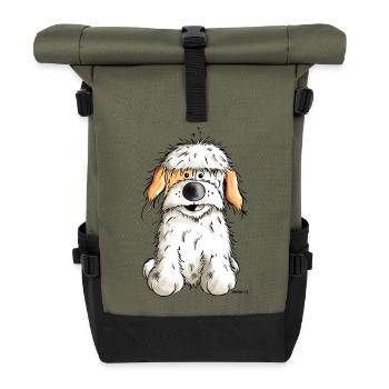 Drôle Havanaise - Sac à dos roll top - olive/noir - Devant