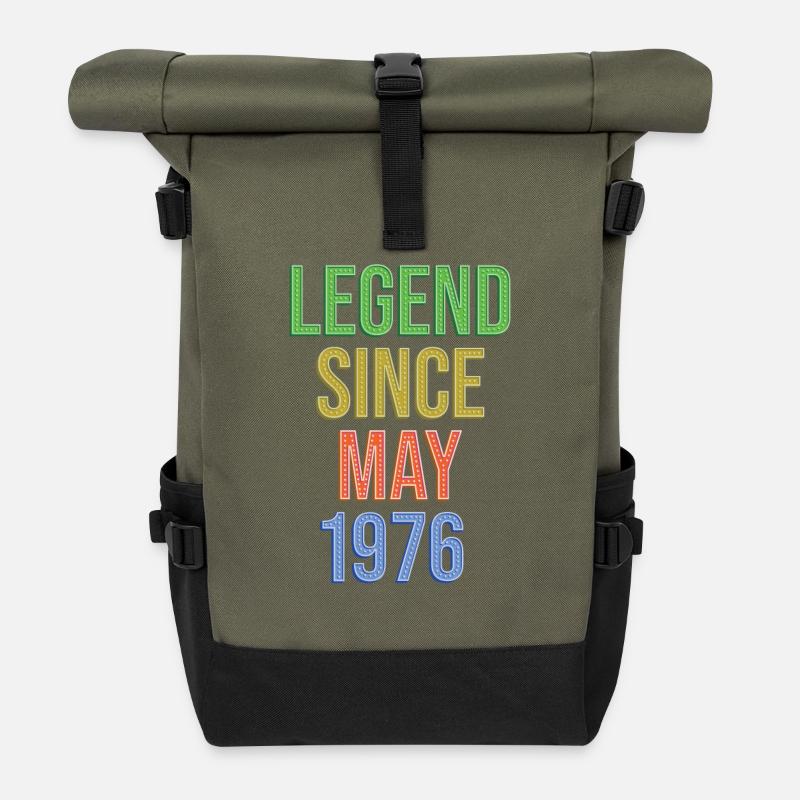 Légende Depuis mai 1976 - Sac à dos roll top - olive/noir