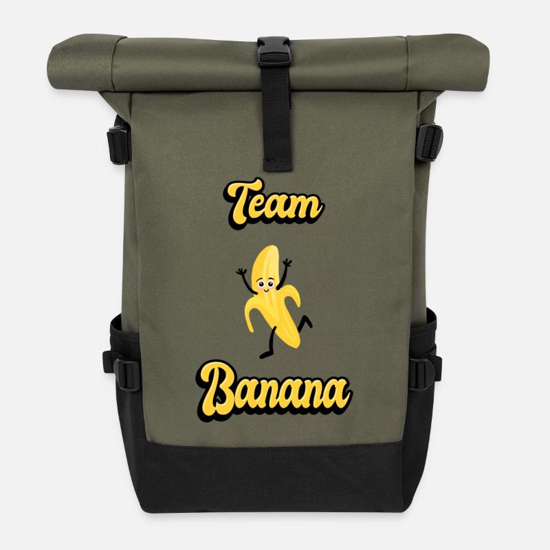 Team Banane - Rolltop Rucksack - Olive/Schwarz