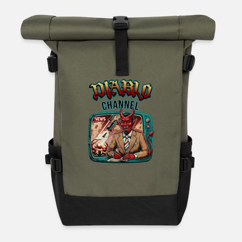 Diablo-Kanal - Rolltop Rucksack - Olive/Schwarz