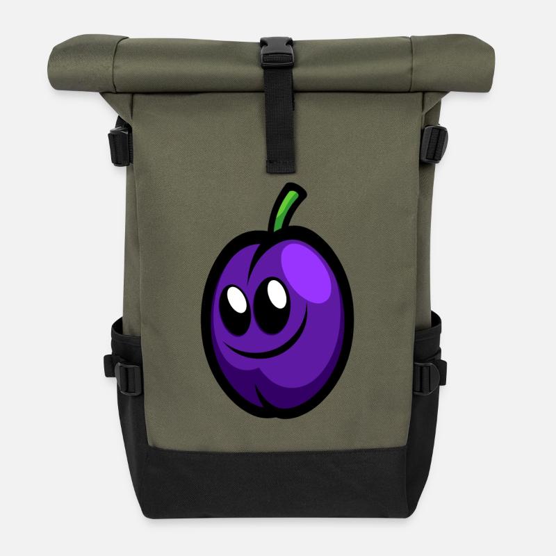Happy Plum - Rolltop Rucksack - Olive/Schwarz