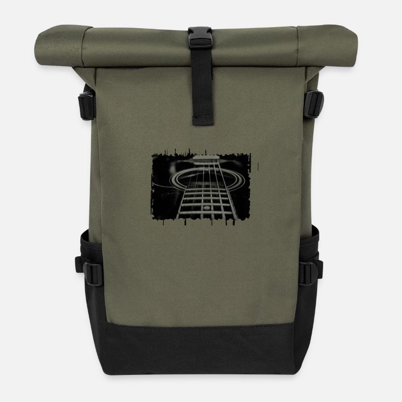 Guitare acoustique - Sac à dos roll top - olive/noir