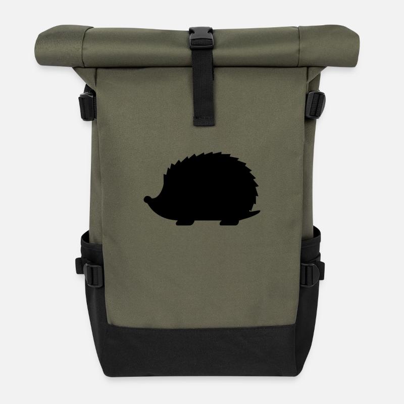 Igel - Rolltop Rucksack - Olive/Schwarz