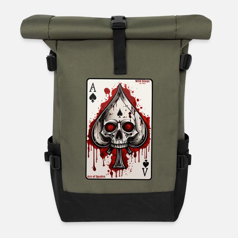 Pik - Rolltop Rucksack - Olive/Schwarz
