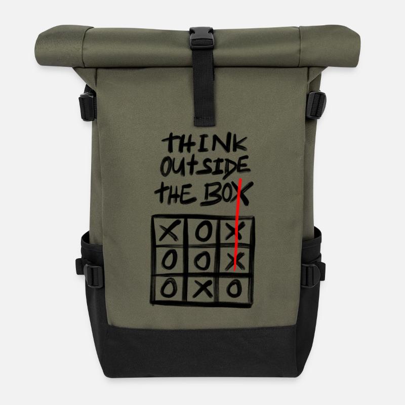 think outside the box - Rolltop Rucksack - Olive/Schwarz