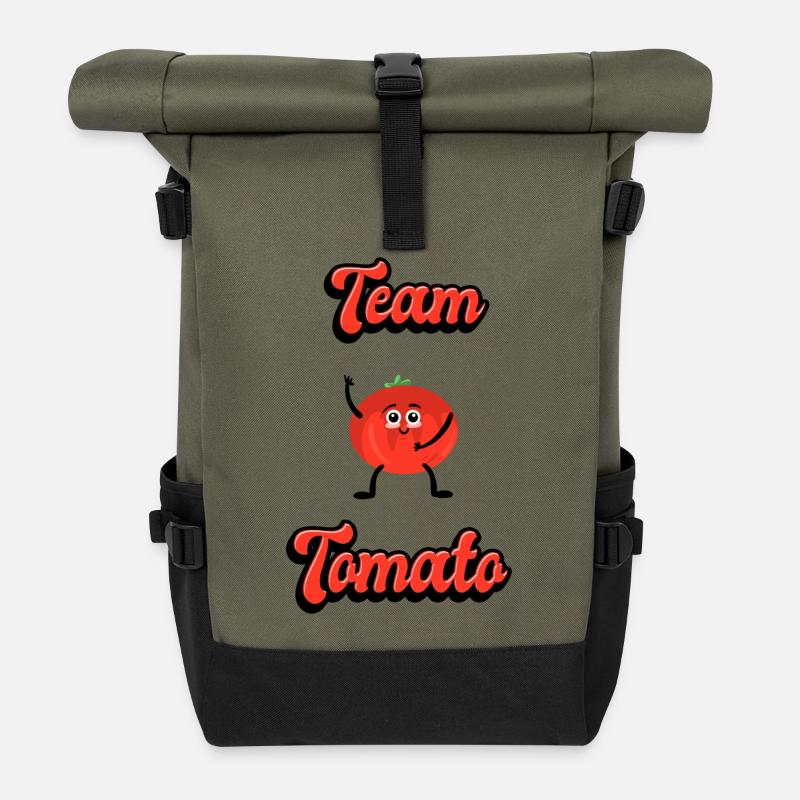Team Tomaten - Rolltop Rucksack - Olive/Schwarz