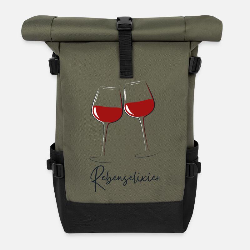 Rebenselixier - Rolltop Rucksack - Olive/Schwarz