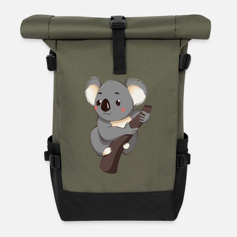 Koala - Rolltop Rucksack - Olive/Schwarz