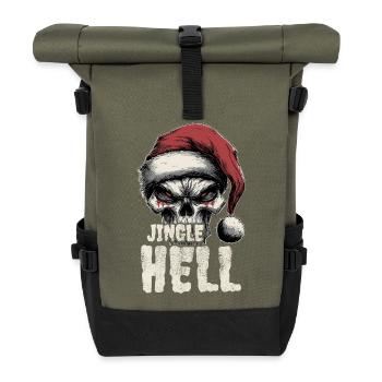 Heavy Metal Punk Xmas - Roll Top Backpack - olive/black - Front