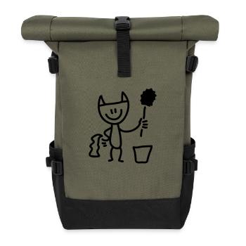 Putzteufel - Line - Rolltop Rucksack - Olive/Schwarz - Vorne