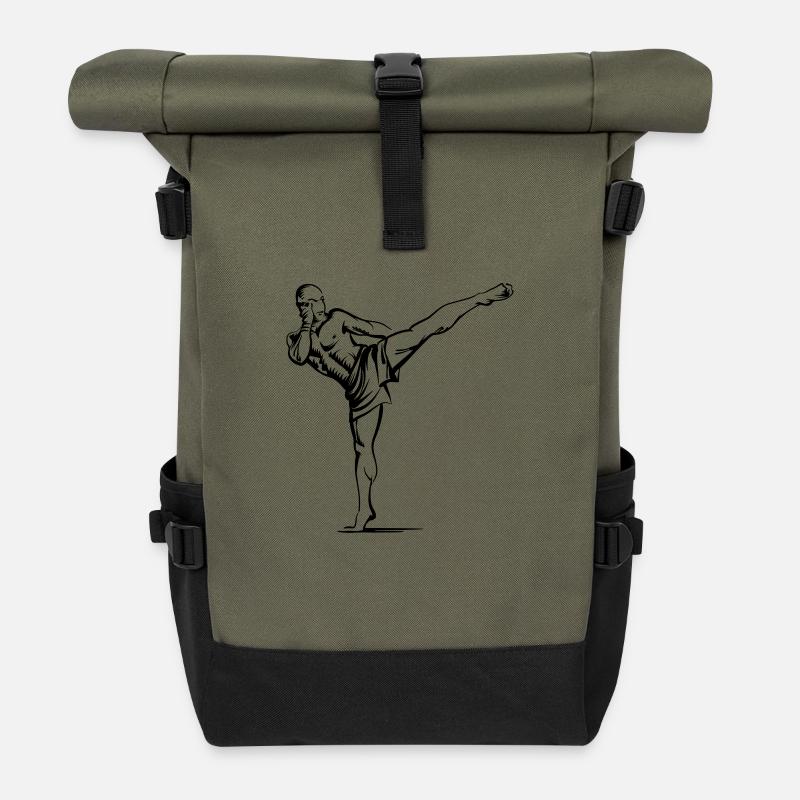 Fighter - Rolltop Rucksack - Olive/Schwarz