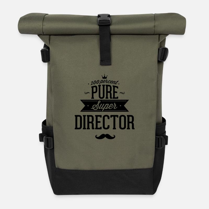 100 % directeur - Sac à dos roll top - olive/noir