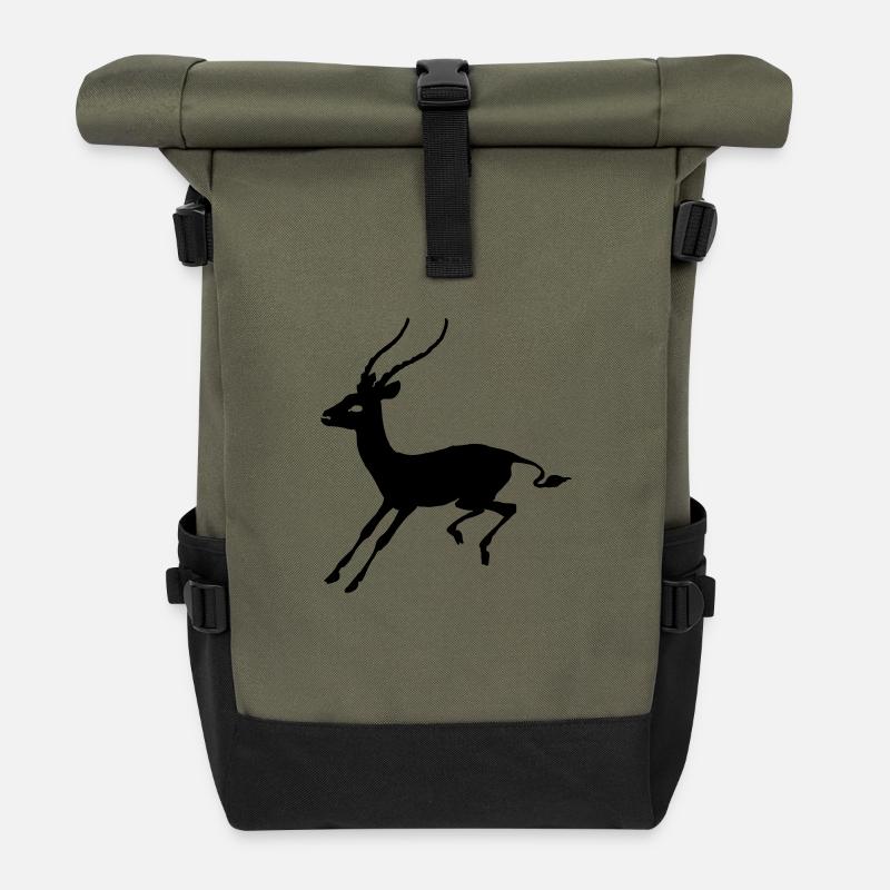Gazelle - Rolltop Rucksack - Olive/Schwarz