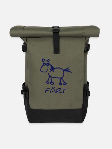 Färt - Rolltop Rucksack - Olive/Schwarz