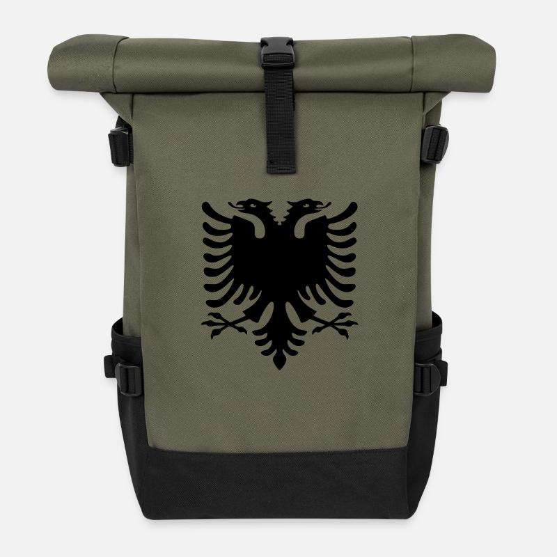 Shqiponja ORIGINAL - Rolltop Rucksack - Olive/Schwarz