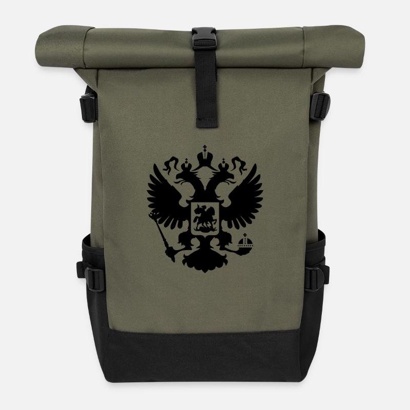 russia - Rolltop Rucksack - Olive/Schwarz