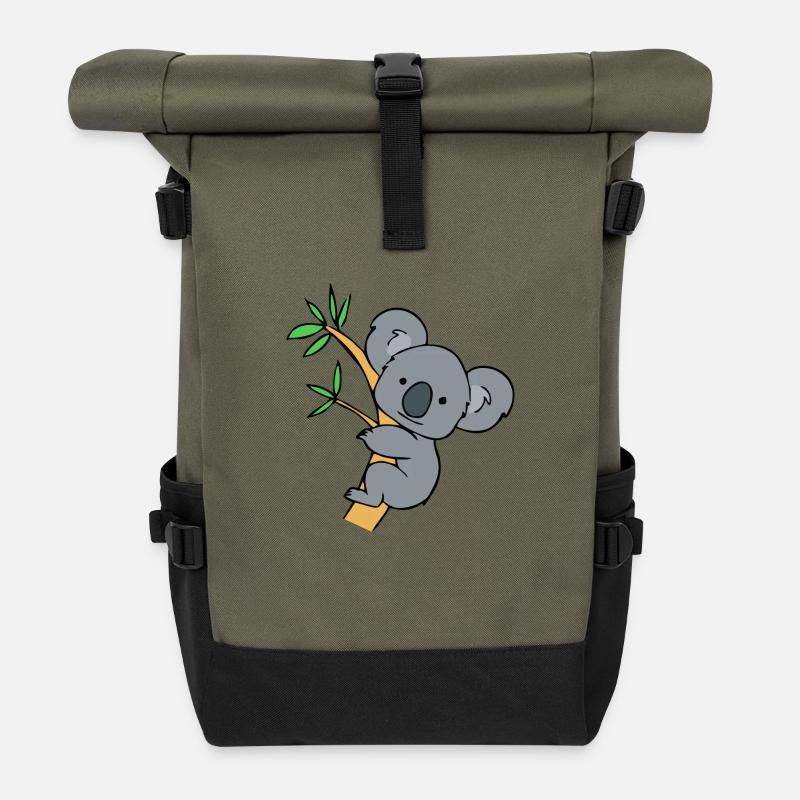 KOALA Bear 2 - Rolltop Rucksack - Olive/Schwarz