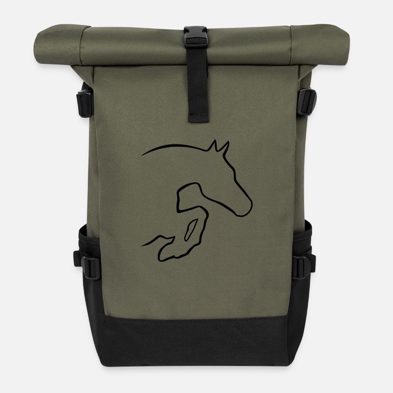 Springpferd - Rolltop Rucksack - Olive/Schwarz