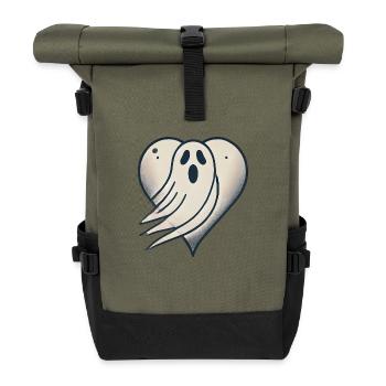 Geisterherz - Rolltop Rucksack - Olive/Schwarz - Vorne