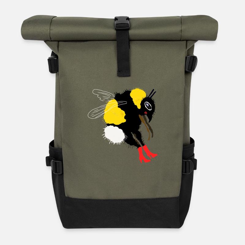Hummel - Rolltop Rucksack - Olive/Schwarz