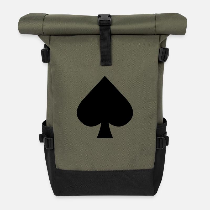 pik - Rolltop Rucksack - Olive/Schwarz