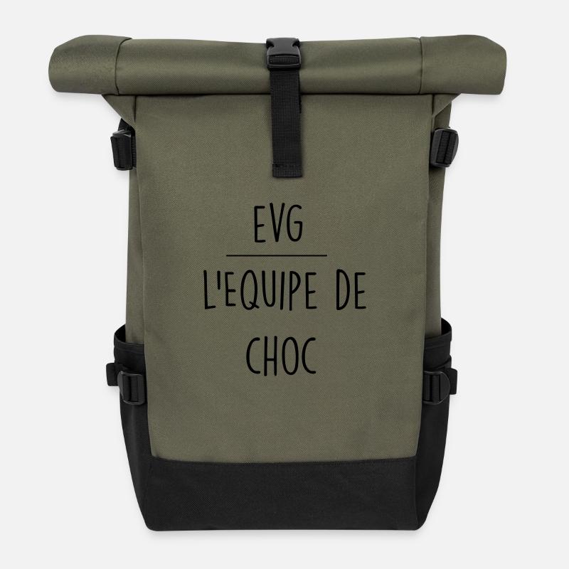 evg l'équipe de choc - Sac à dos roll top - olive/noir
