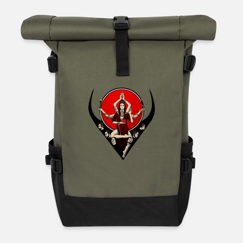 Kali - Rolltop Rucksack - Olive/Schwarz