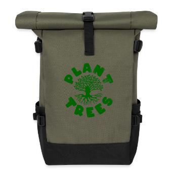 Planter des arbres - Sac à dos roll top - olive/noir - Devant