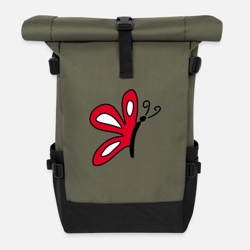 Muttertags Geschenk Mutter Muttertag Geschenkidee  - Rolltop Rucksack - Olive/Schwarz