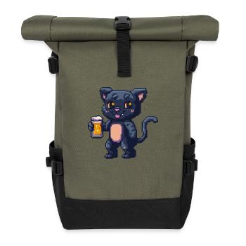 Bière Panther Pixel - Sac à dos roll top - olive/noir - Devant