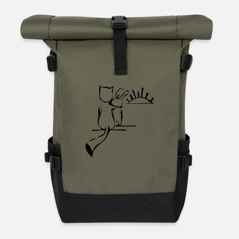Freundschaft - Rolltop Rucksack - Olive/Schwarz