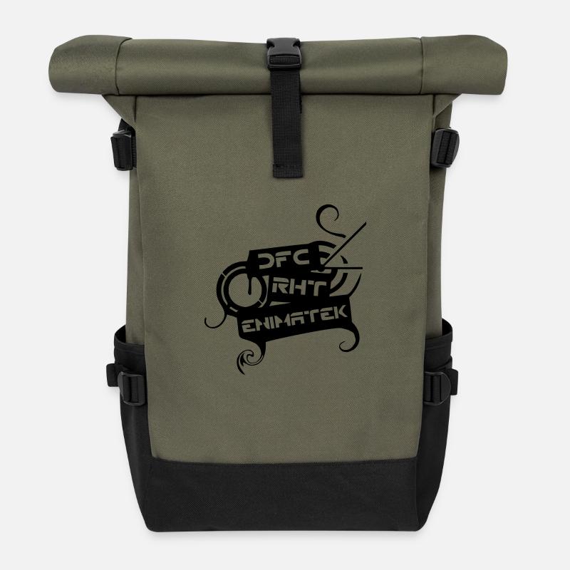 dfc_rht_enimatek_ - Rolltop Rucksack - Olive/Schwarz