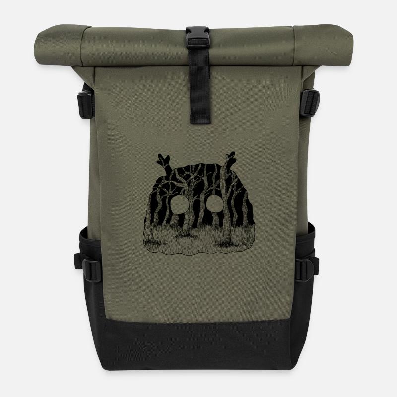 Creature - Sac à dos roll top - olive/noir