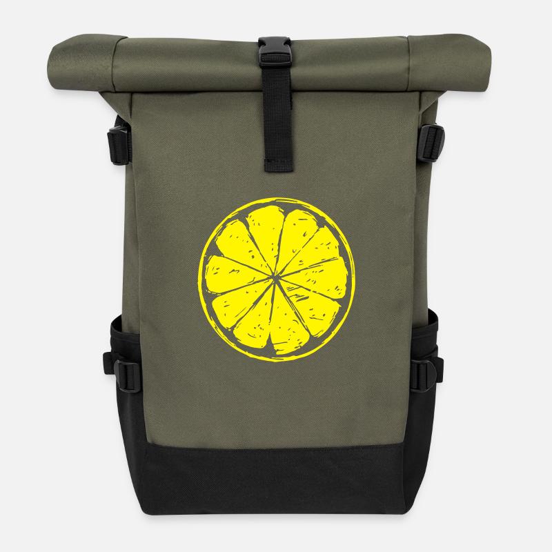 lemon - Rolltop Rucksack - Olive/Schwarz