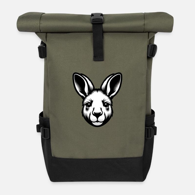 Känguru - Rolltop Rucksack - Olive/Schwarz